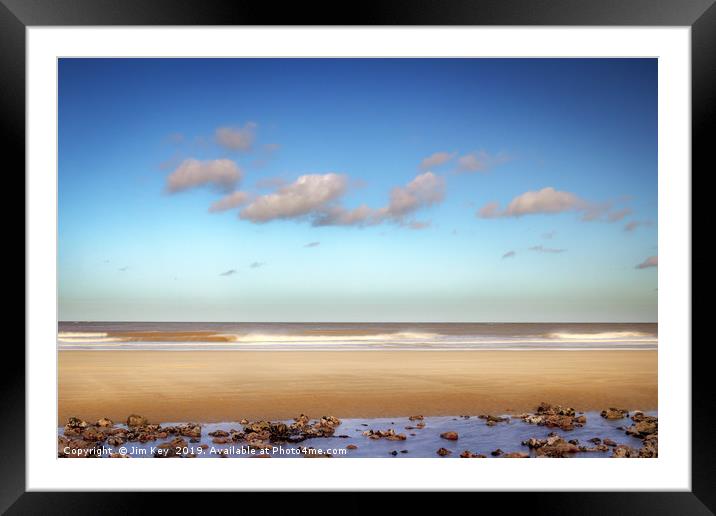 Cromer Beach Norfolk Framed Mounted Print by Jim Key