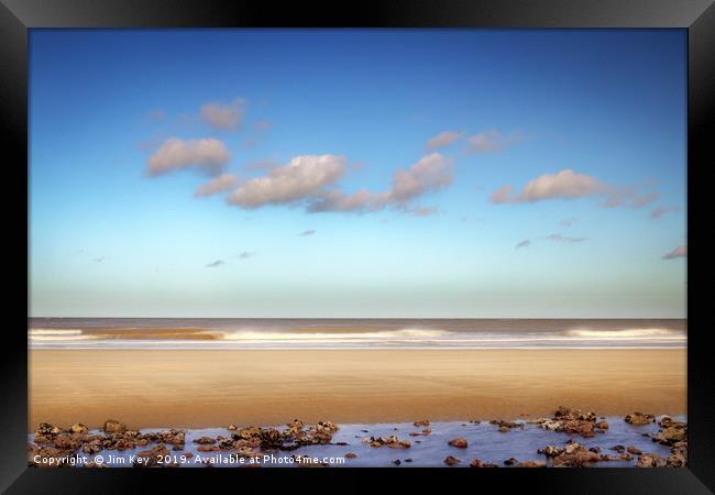 Cromer Beach Norfolk Framed Print by Jim Key