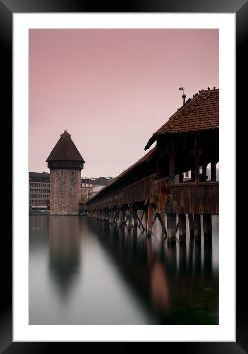 The Chapel Bridge Framed Mounted Print by DiFigiano Photography