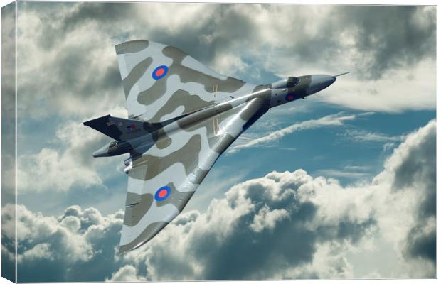 Avro Vulcan Power climb Canvas Print by Rob Lester