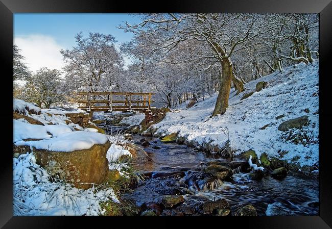Burbage Brook in Winter                       Framed Print by Darren Galpin