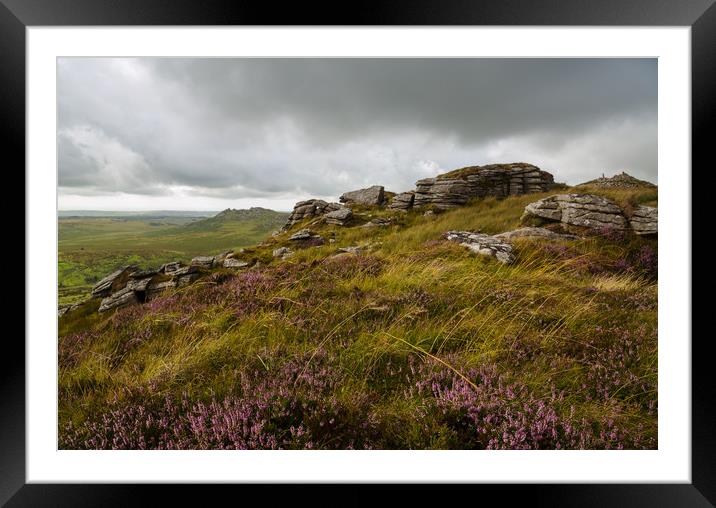 Brown Willy Bodmin Moor Framed Mounted Print by CHRIS BARNARD