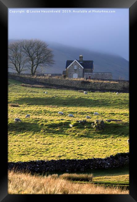 Ribblehead Station and Ingleborough, North Yorkshi Framed Print by Louise Heusinkveld