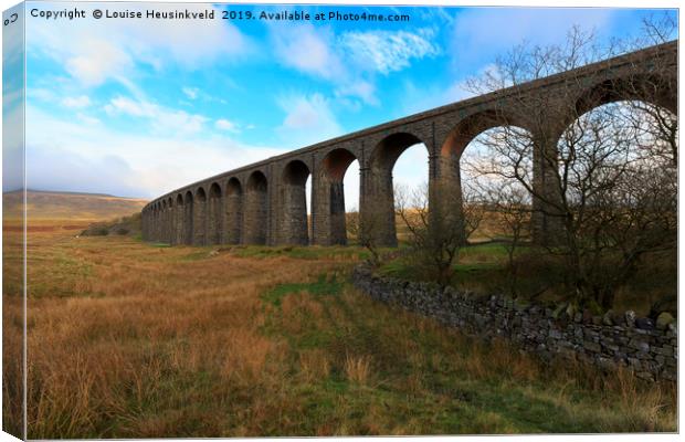 Ribblehead Viaduct, Settle Carlisle railway, North Canvas Print by Louise Heusinkveld
