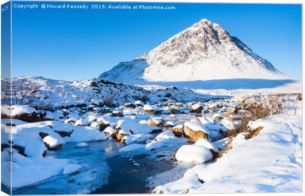 Winter in the Highlands Canvas Print by Howard Kennedy