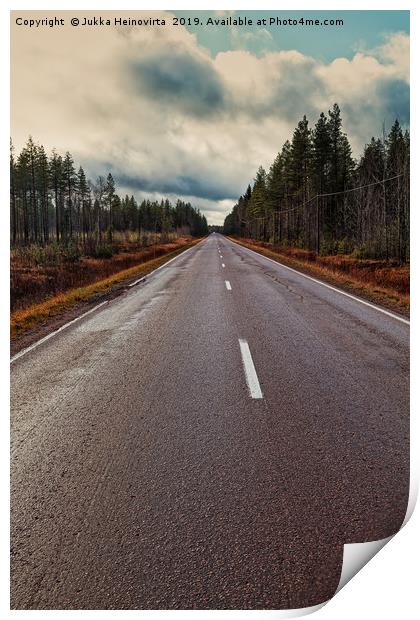 Long Road To The Horizon Print by Jukka Heinovirta