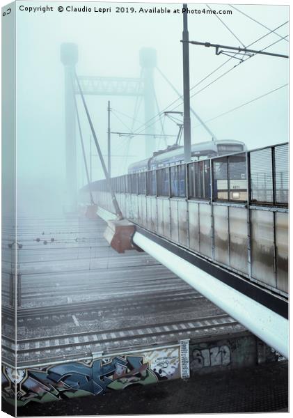 Emerging from the fog v2 Canvas Print by Claudio Lepri