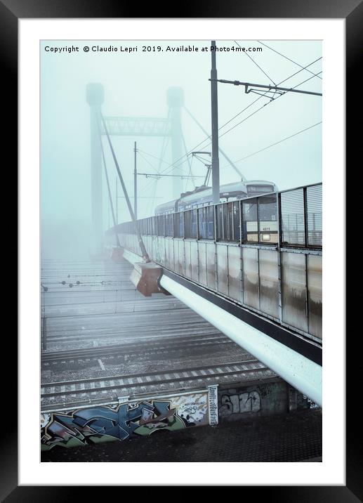 Emerging from the fog v2 Framed Mounted Print by Claudio Lepri