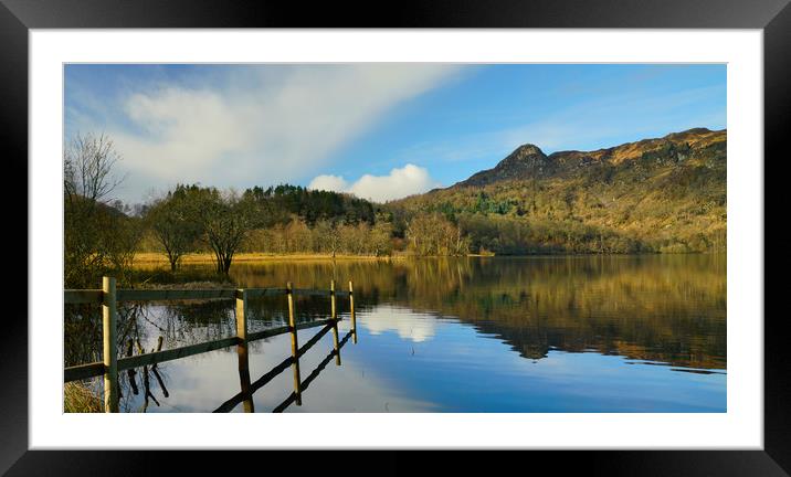 Ben A'an and reflection in loch. Framed Mounted Print by JC studios LRPS ARPS