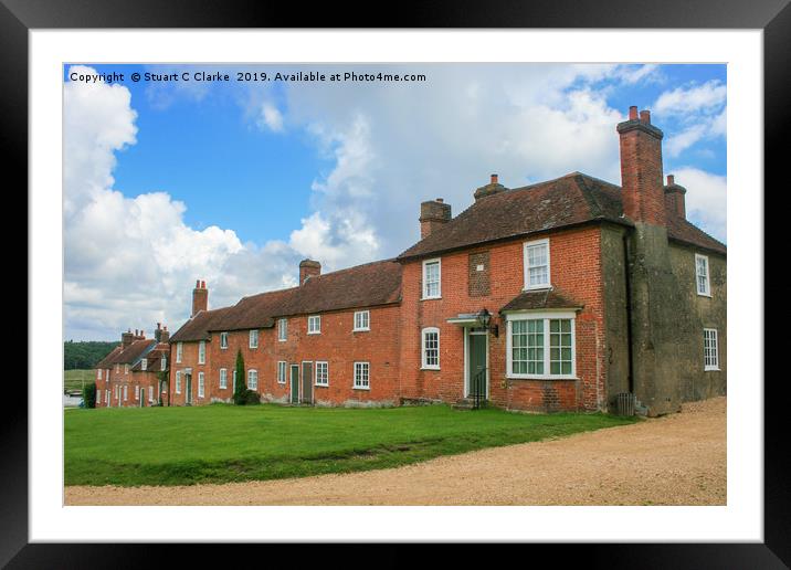 Buckler's Hard Framed Mounted Print by Stuart C Clarke