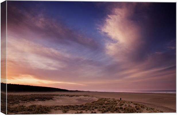Evening Colour in Holkham Canvas Print by Paul Macro