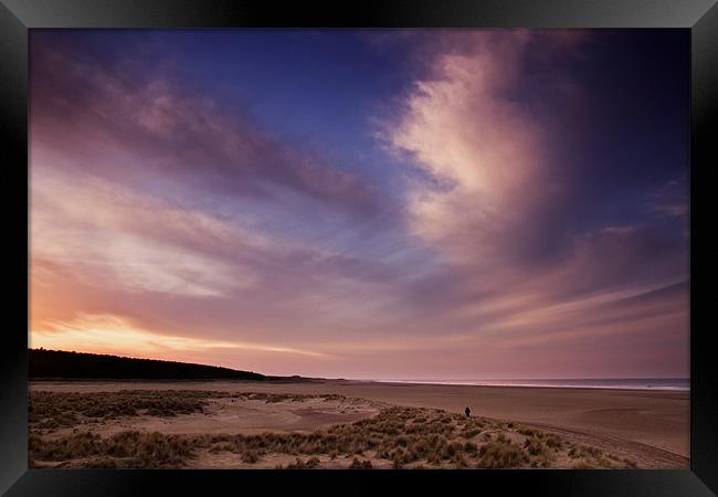 Evening Colour in Holkham Framed Print by Paul Macro