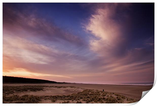 Evening Colour in Holkham Print by Paul Macro