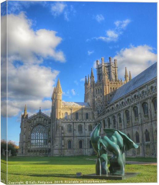 Ely Cathedral                     Canvas Print by Sally Redgrave