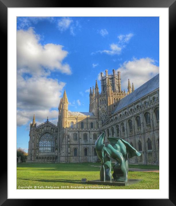 Ely Cathedral                     Framed Mounted Print by Sally Redgrave