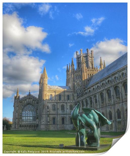 Ely Cathedral                     Print by Sally Redgrave