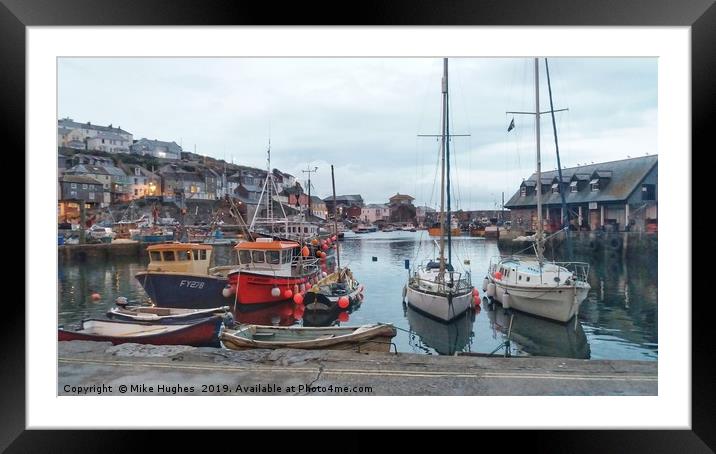 Harbour life Framed Mounted Print by Mike Hughes
