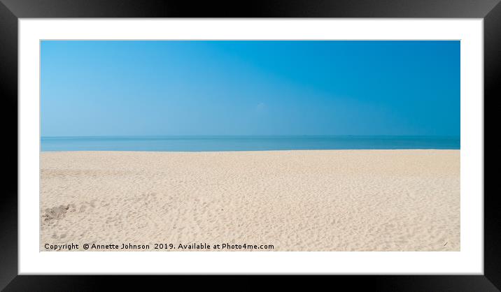 Malabar Beach #1 Framed Mounted Print by Annette Johnson