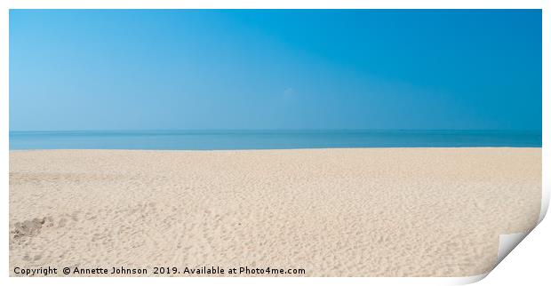 Malabar Beach #1 Print by Annette Johnson