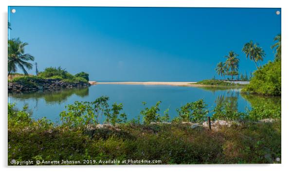 Malabar Beach #2 Acrylic by Annette Johnson