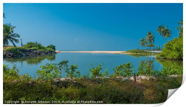 Malabar Beach #2 Print by Annette Johnson