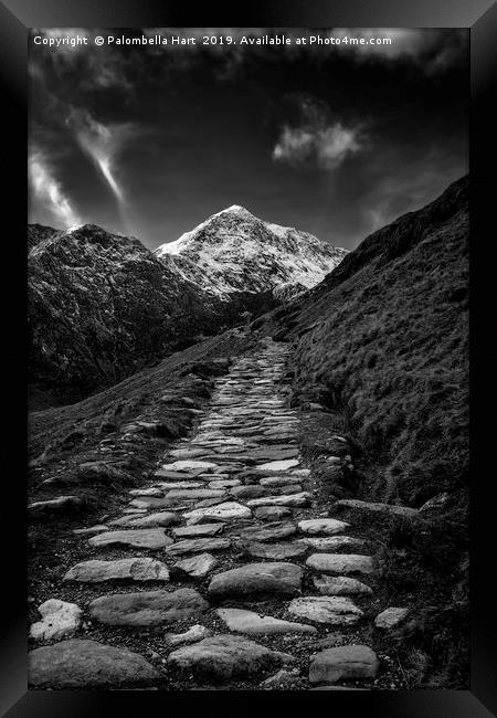 Miners Track, Snowdon Framed Print by Palombella Hart