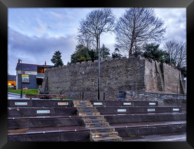 Cardigan Castle, Wales, UK Framed Print by Mark Llewellyn