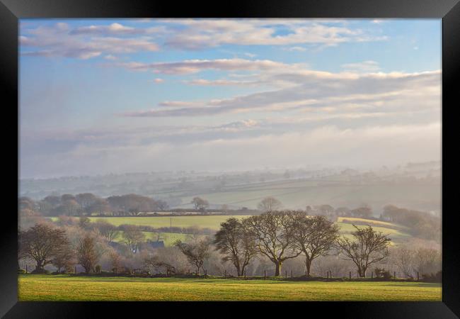 Misty January, Pembrokeshire, Wales, UK Framed Print by Mark Llewellyn