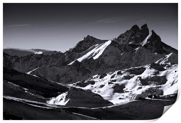 Meribel Mottaret Mont Vallon French Alps Print by Andy Evans Photos