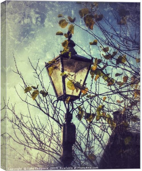  Street Lamp                               Canvas Print by Sally Redgrave