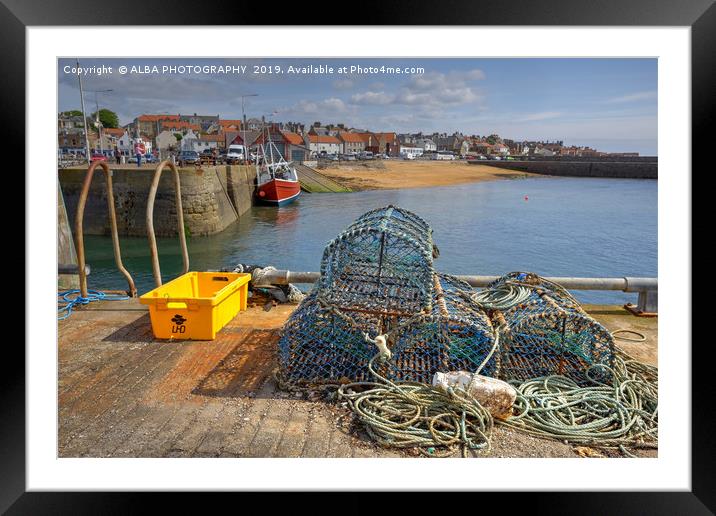 Anstruther Harbour, Fife, Scotland Framed Mounted Print by ALBA PHOTOGRAPHY