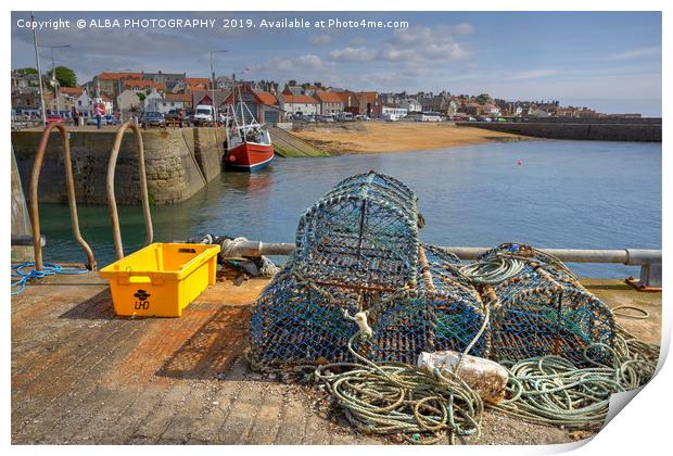 Anstruther Harbour, Fife, Scotland Print by ALBA PHOTOGRAPHY