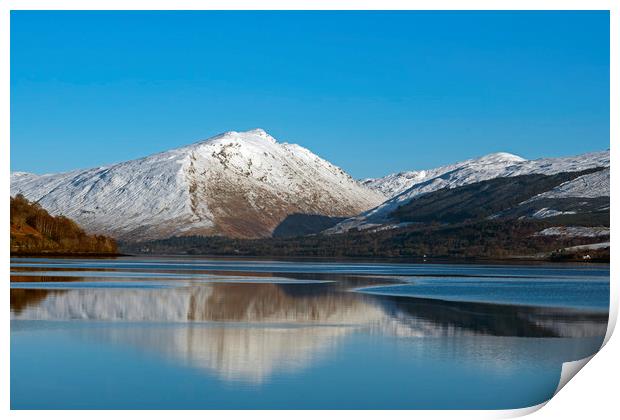 Snow on the Argyll Hills Print by Rich Fotografi 