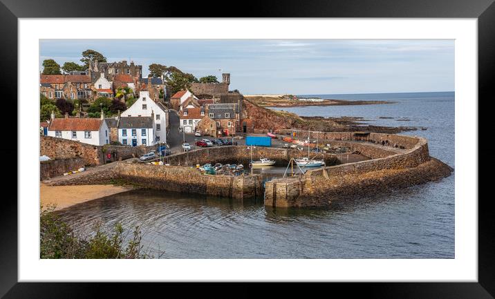 Crail Harbour Framed Mounted Print by George Robertson