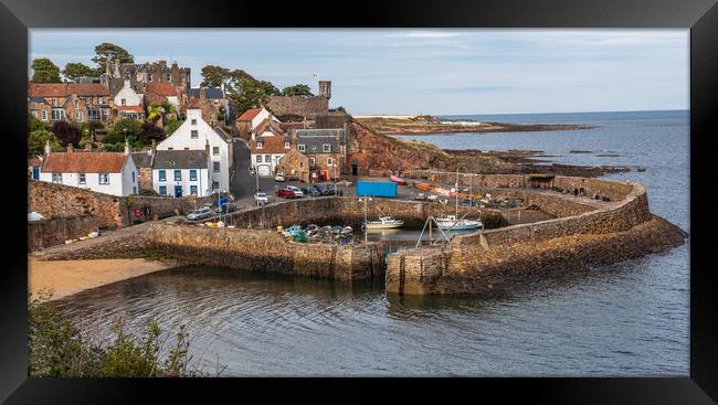 Crail Harbour Framed Print by George Robertson