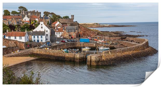 Crail Harbour Print by George Robertson