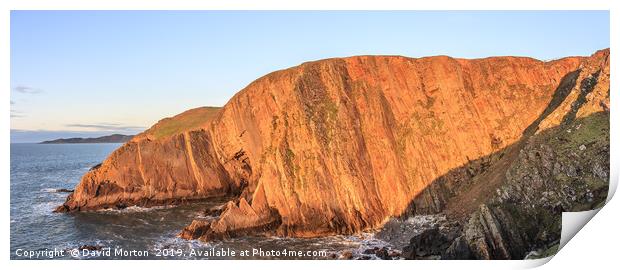 Baggy Point at Sunset Print by David Morton