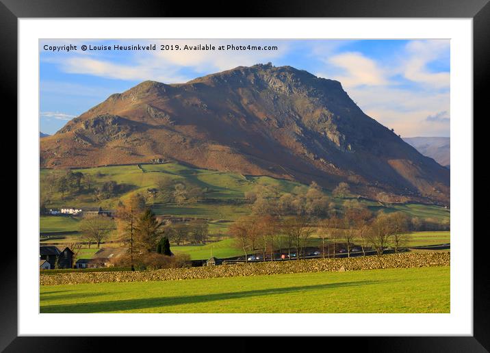 Helm Crag, Grasmere, Lake District National Park Framed Mounted Print by Louise Heusinkveld