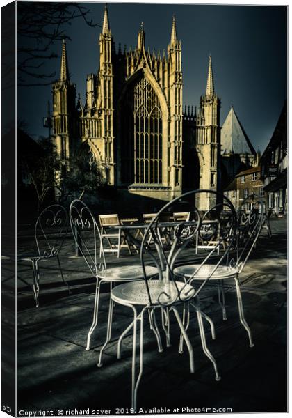 Bask in the Glory of York Canvas Print by richard sayer