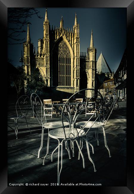Bask in the Glory of York Framed Print by richard sayer