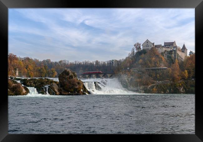 Red Arrow At Rhine Falls Framed Print by DiFigiano Photography