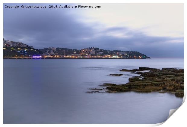 Torquay Skyline Print by rawshutterbug 