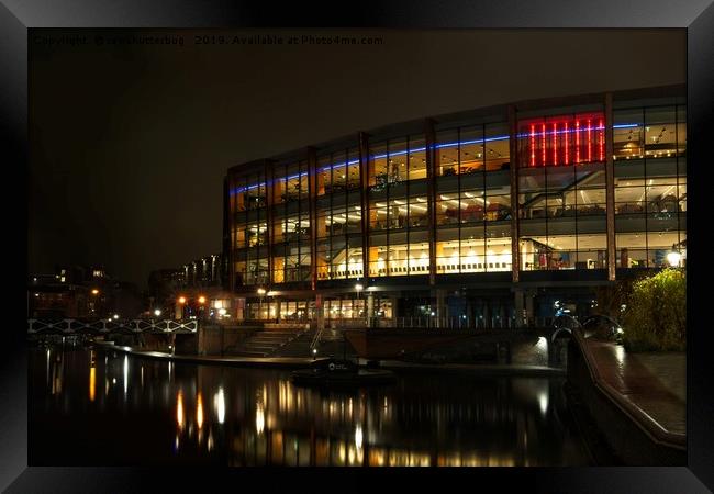 Arena Birmingham At Night  Framed Print by rawshutterbug 