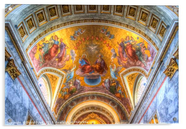 Esztergom Basilica Mural Acrylic by David Pyatt