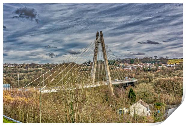 Chartist Bridge Blackwood 1 Print by Steve Purnell