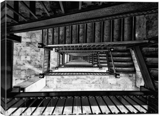 Los Angeles Stairway Canvas Print by Keith Small