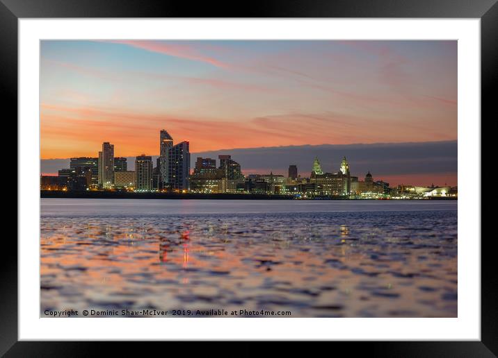 Mersey Dawn Framed Mounted Print by Dominic Shaw-McIver