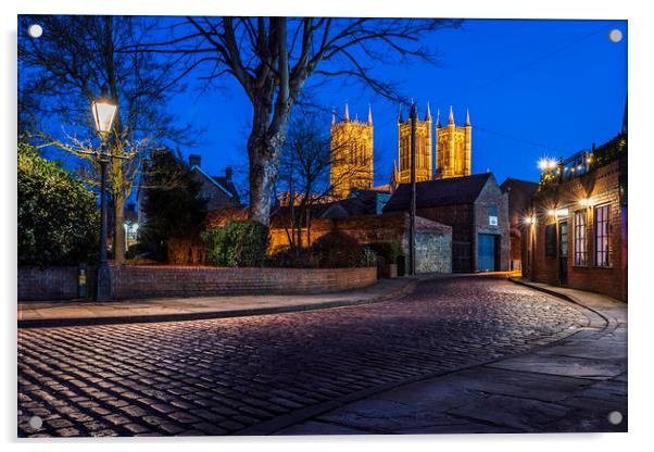 Lincoln Cathedral Acrylic by John Lawrence