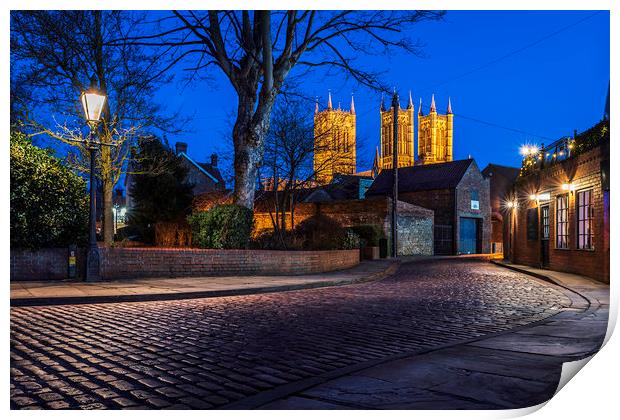 Lincoln Cathedral Print by John Lawrence
