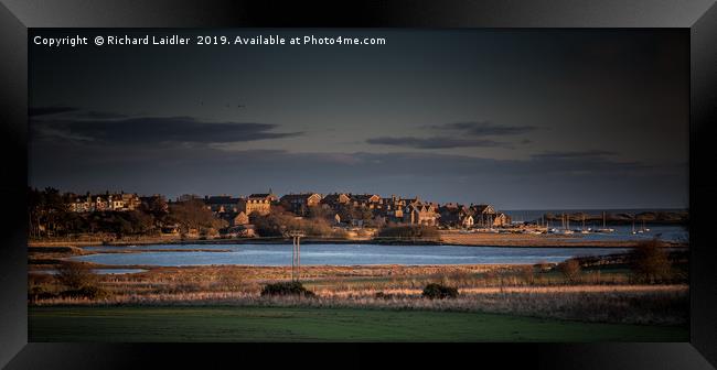 Evening Light, Alnmouth, Northumberland Framed Print by Richard Laidler
